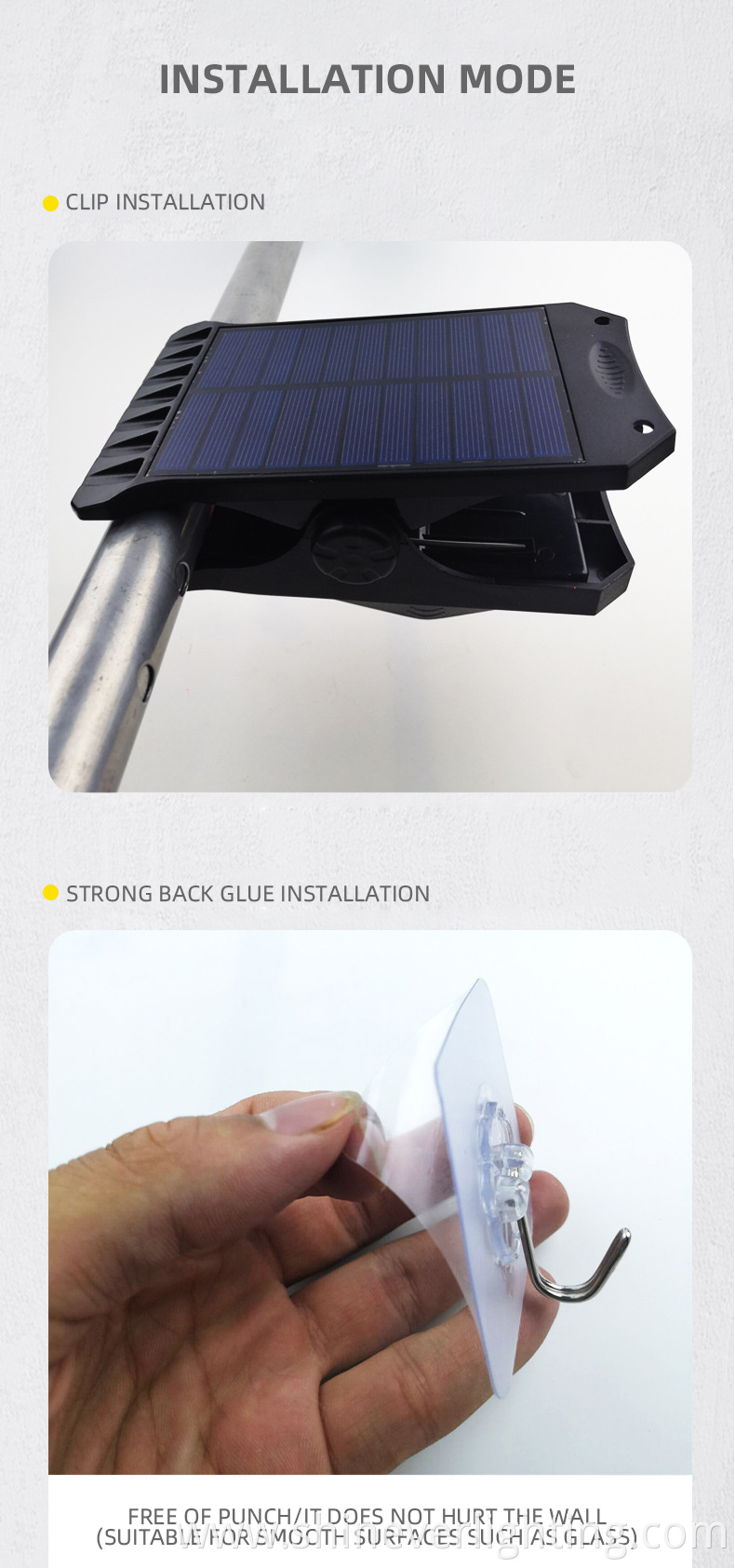 Solar-Powered LED Motion Sensor Light